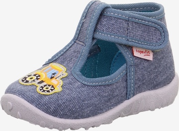 SUPERFIT Hausschuh 'Spotty' in Blau: Vorderseite