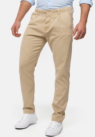 INDICODE JEANS Regular Chino ' Ville ' in Beige