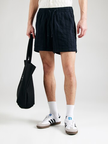 Regular Pantalon Abercrombie & Fitch en noir : devant