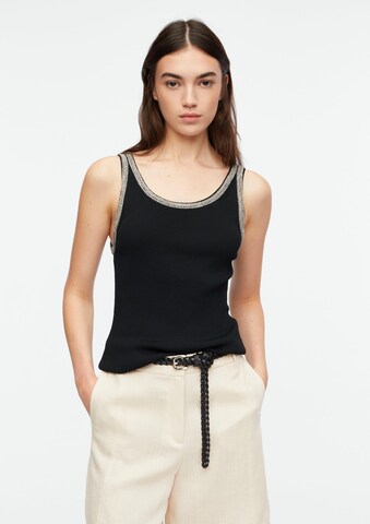 COMMA Knitted Top in Black: front