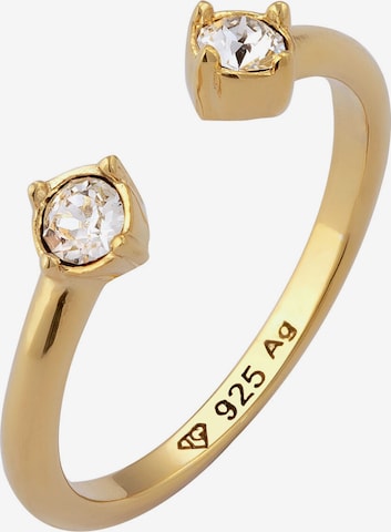 auksinė ELLI Žiedas 'Kristalle': priekis
