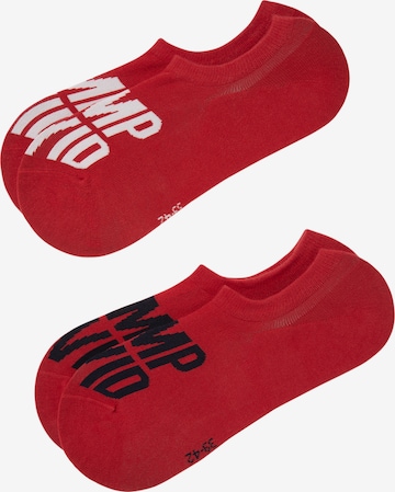 CAMP DAVID Ankle Socks in Red: front
