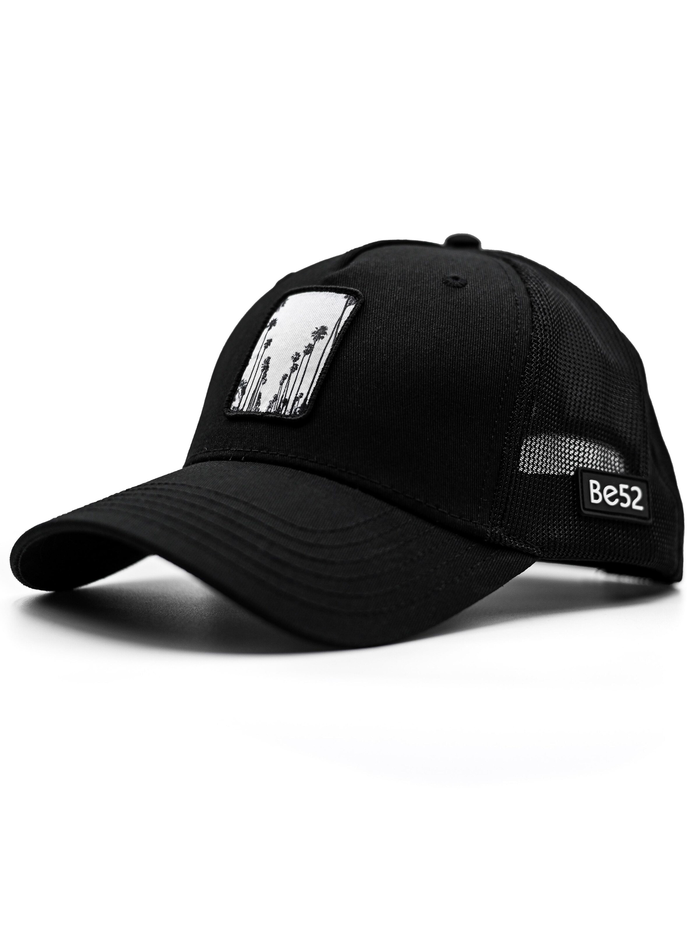 Be52 Cap 'Palifornia' in Black: front
