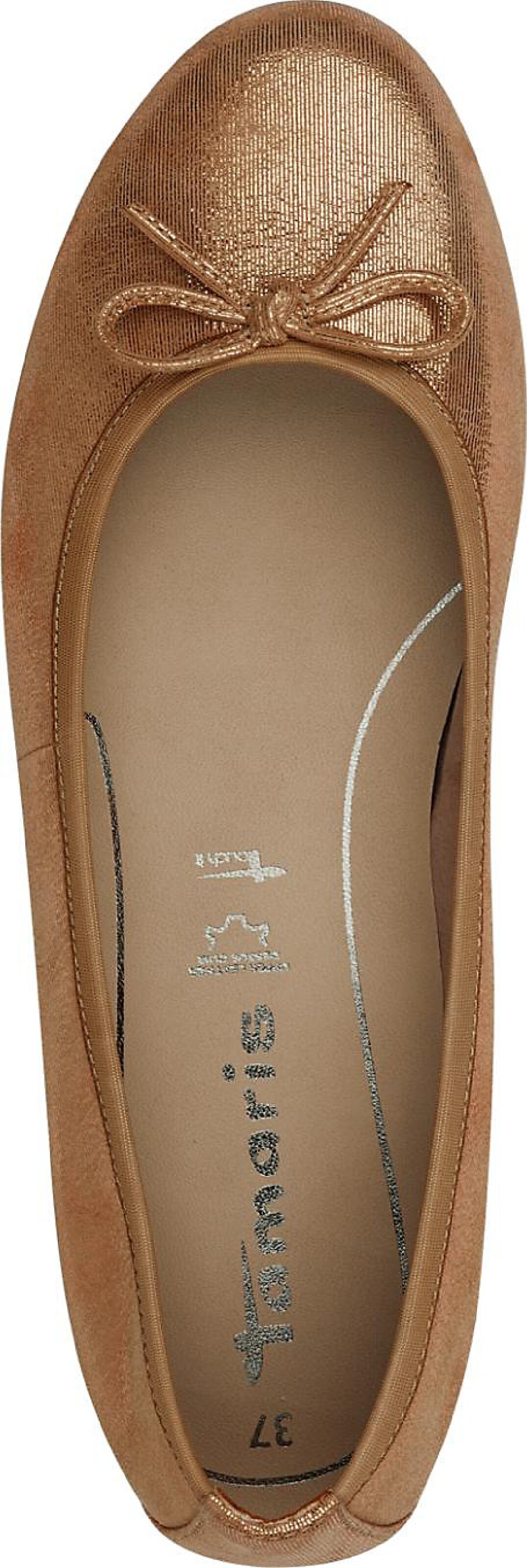 Tamaris Ballet Flats 'Alena' in Gold