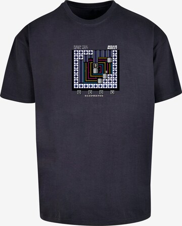 F4NT4STIC Shirt 'Level 45 Millie Mollie C64 Retro Gaming SEVENSQUARED' in Blauw: voorkant