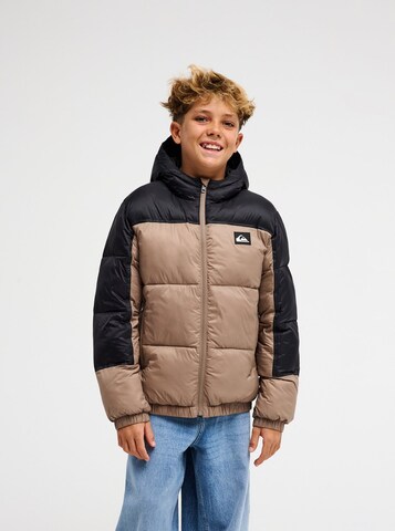 QUIKSILVER Winter Jacket in Brown: front