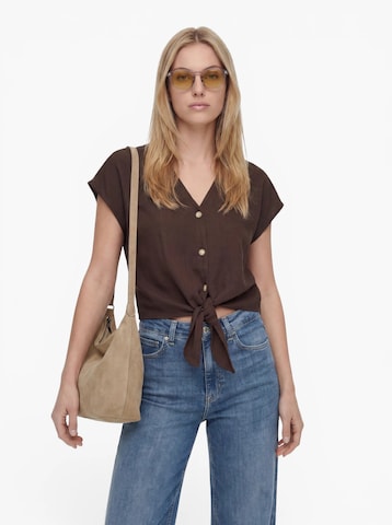 ONLY Blouse 'ONLSiesta' in Bruin: voorkant