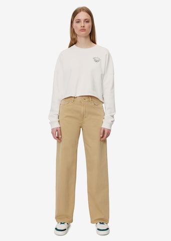 Marc O'Polo DENIM Wide leg Jeans 'Tomma' in Beige