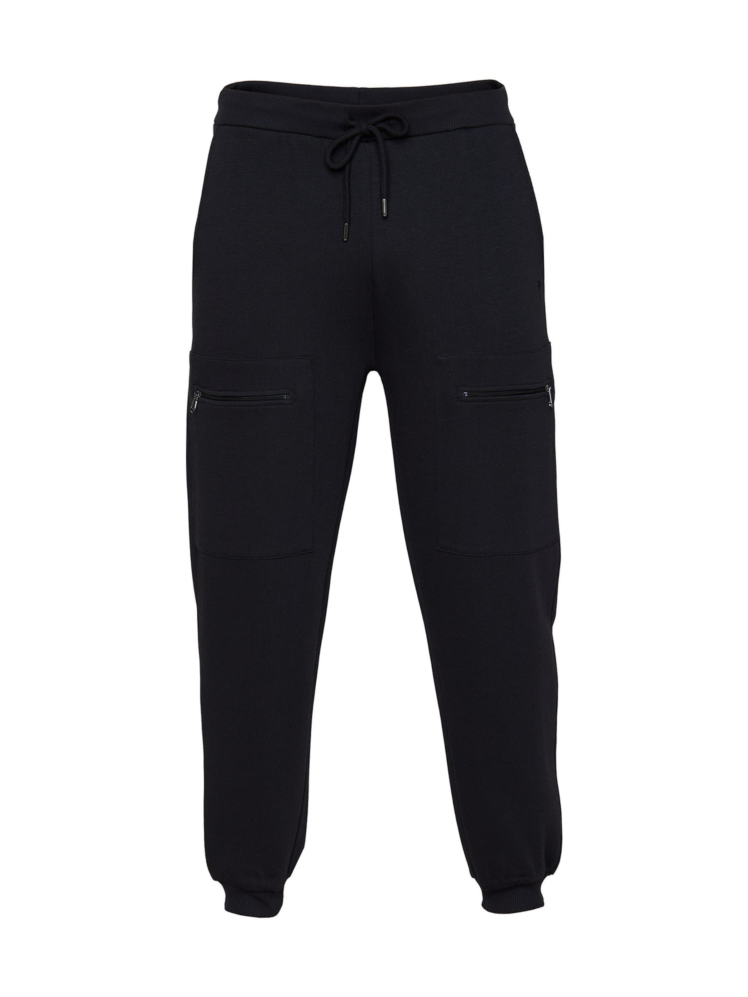 JOOP! Pyjamahose ' Loungewear ' in Schwarz: Vorderseite