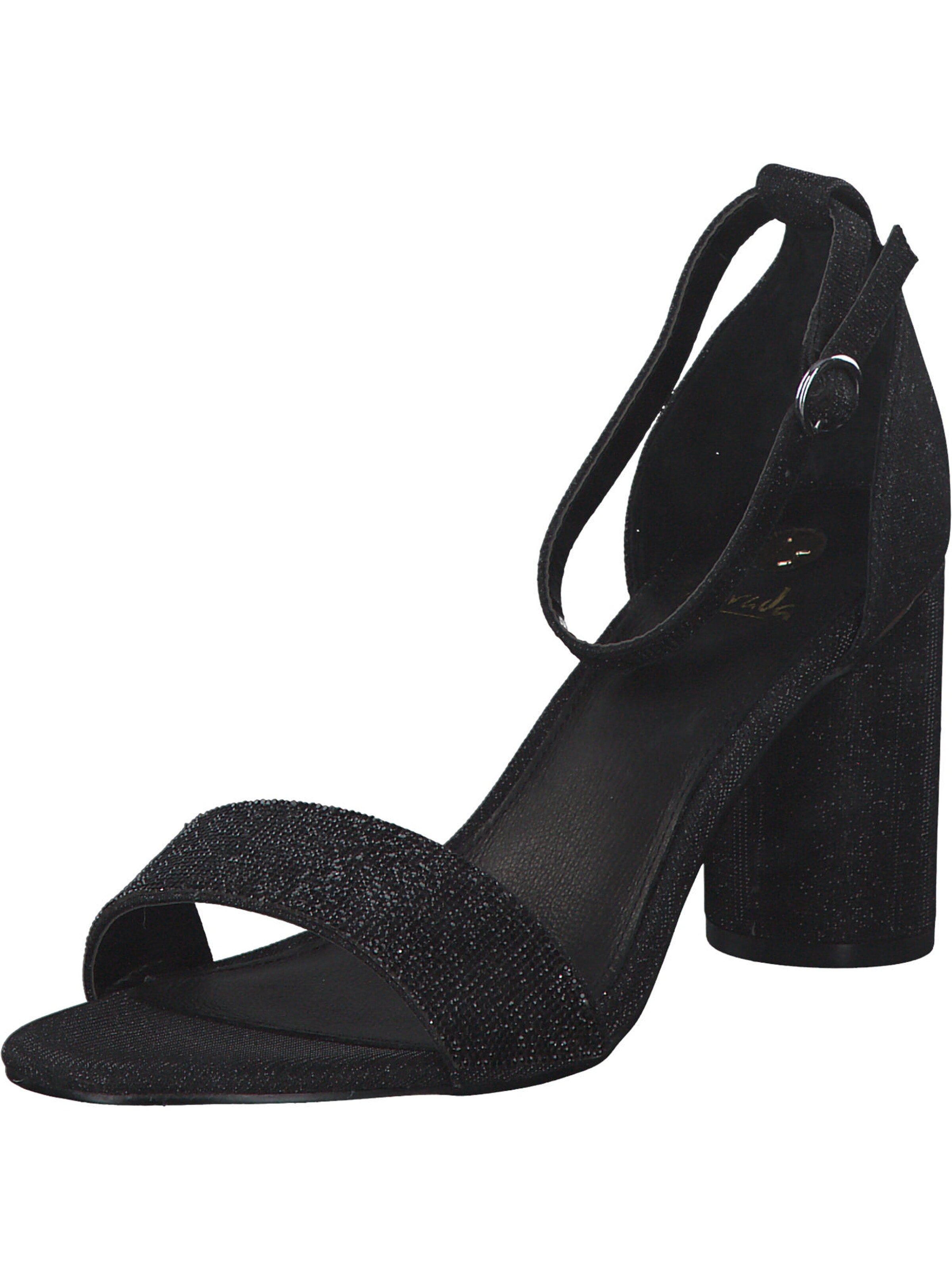 LA STRADA Strap sandal in Black: front