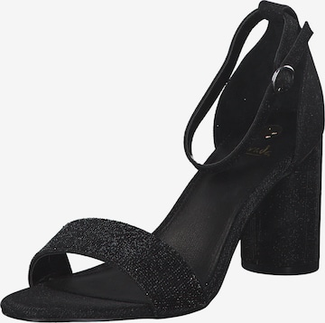 LA STRADA Strap Sandals in Black: front