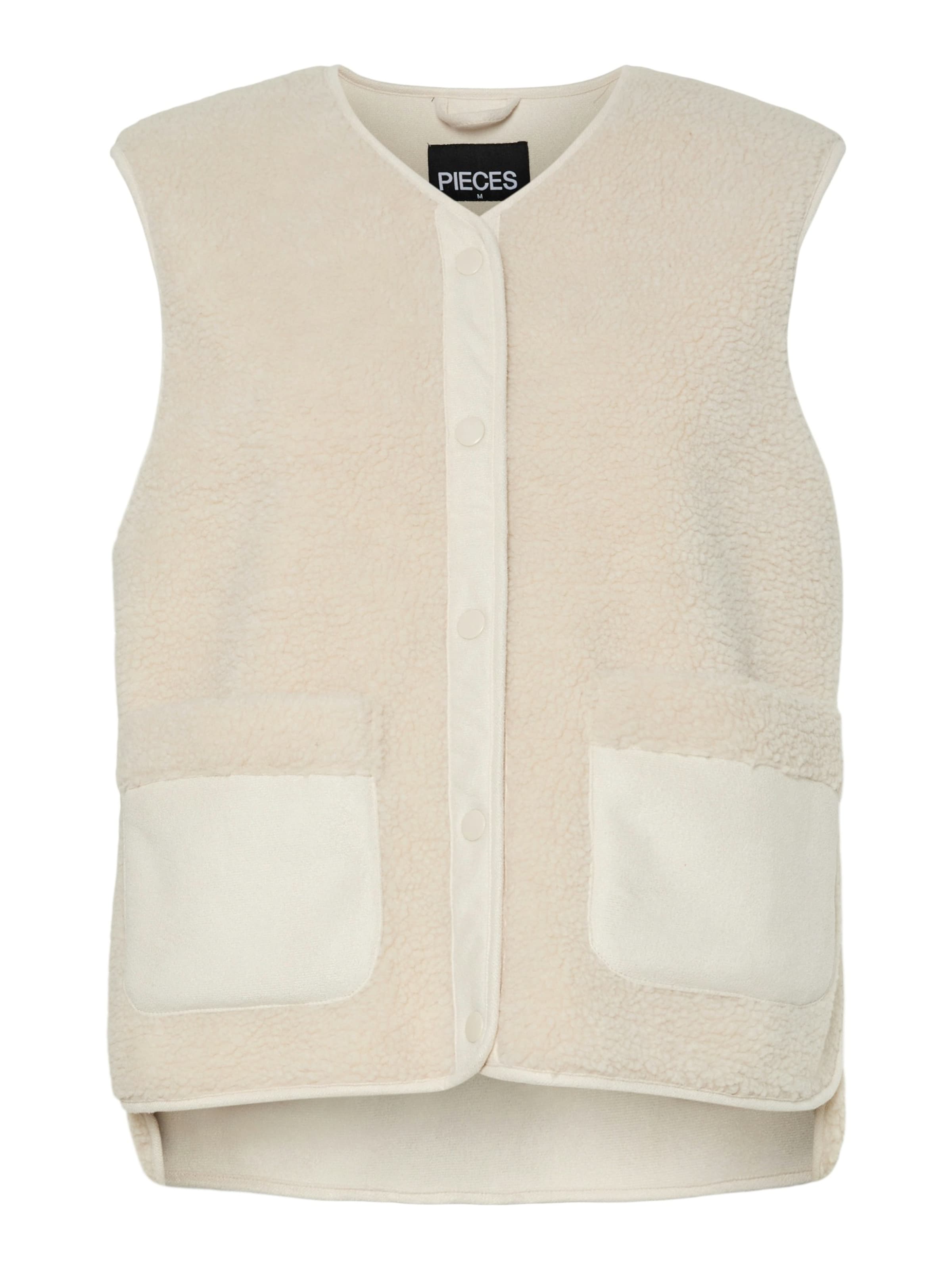 PIECES Vest 'PCJUNE' in Beige: front