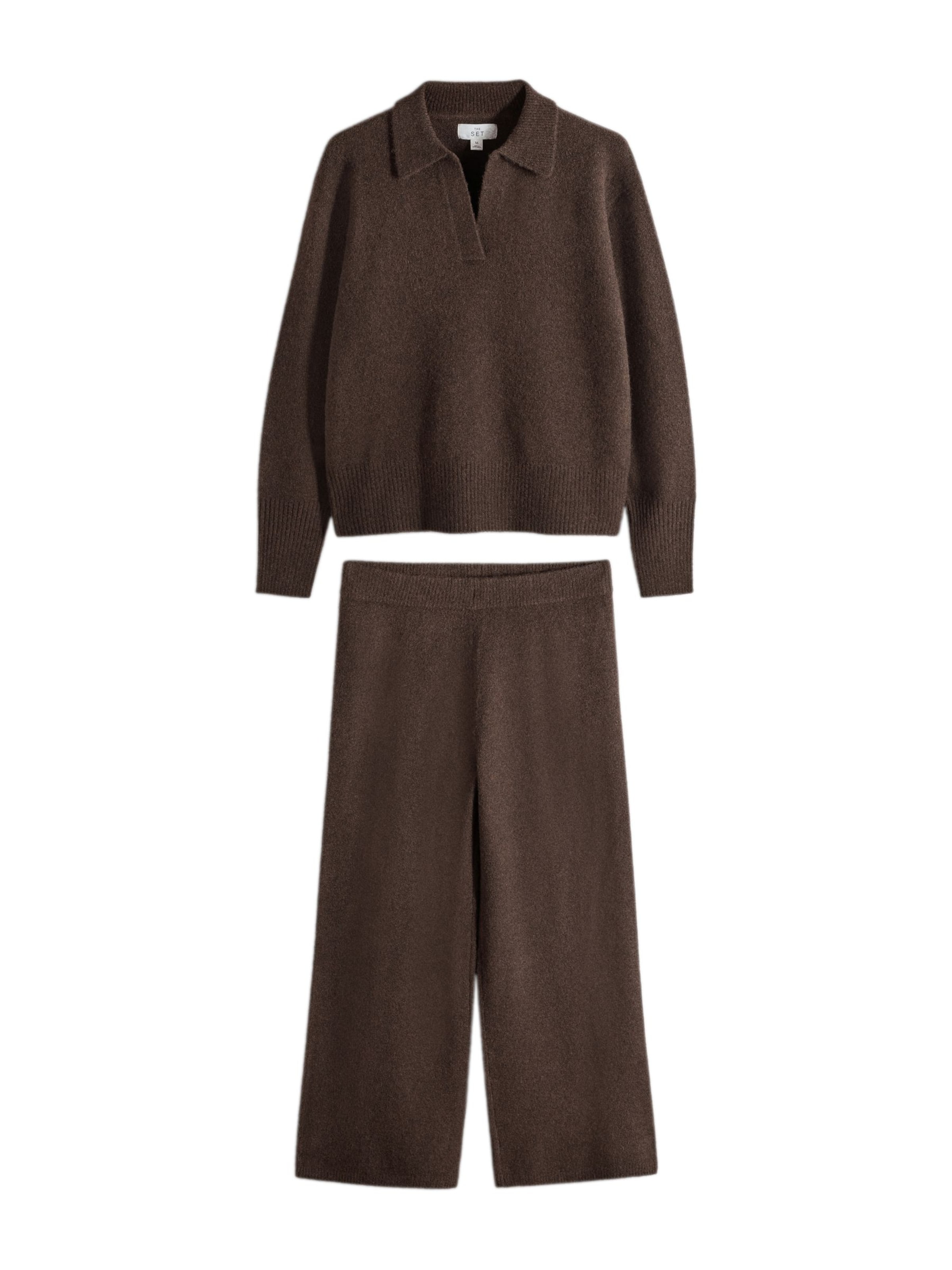 Pantalons de tailleur The Set en marron : devant