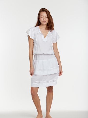 OLYMPIA Zomerjurk in Wit: voorkant