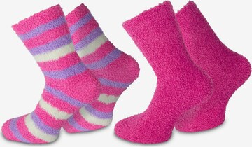 Chaussettes normani en rose : devant