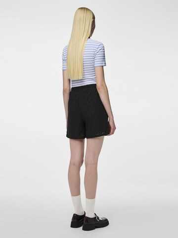 PIECES Regular Broek 'Mimi' in Zwart