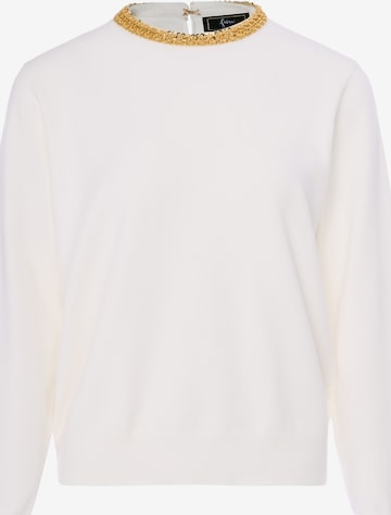 faina - Pullover em branco: frente