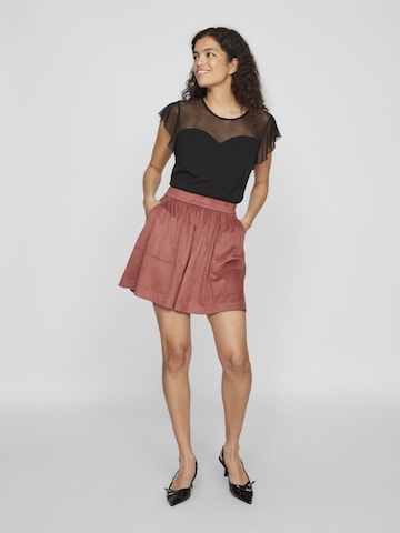 VILA Skirt in Red