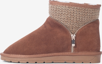 Gooce Snowboots 'Tory' i beige-meleret / brun / sort / hvid, Produktvisning