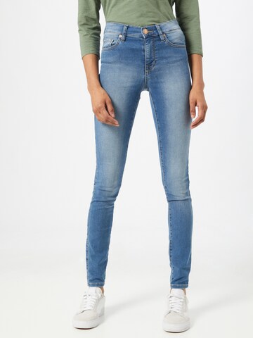 Yellow Blue Denim Skinny Jeans 'New Soph' in Blauw: voorkant