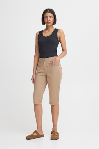 Pulz Regular Broek 'PZEVELYN' in Beige
