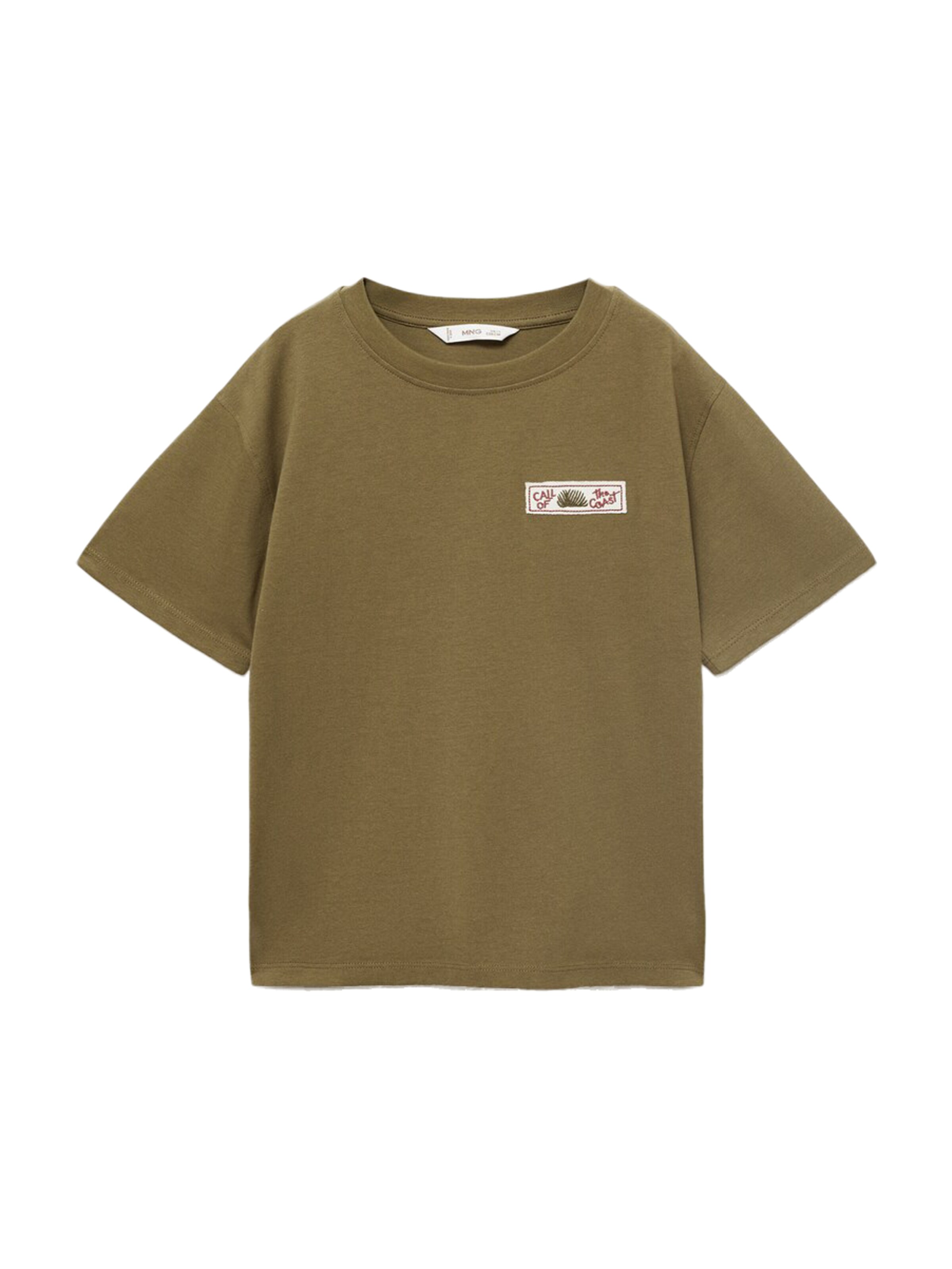 MANGO KIDS Shirt 'COCOA' in Green: front