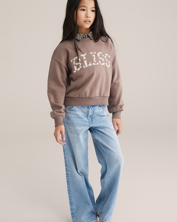 WE Fashion Суичър в кафяво