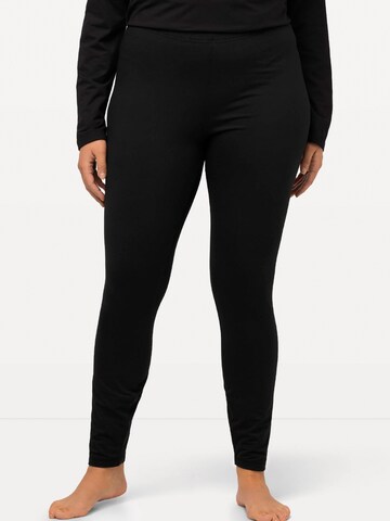 Skinny Leggings Ulla Popken en noir : devant