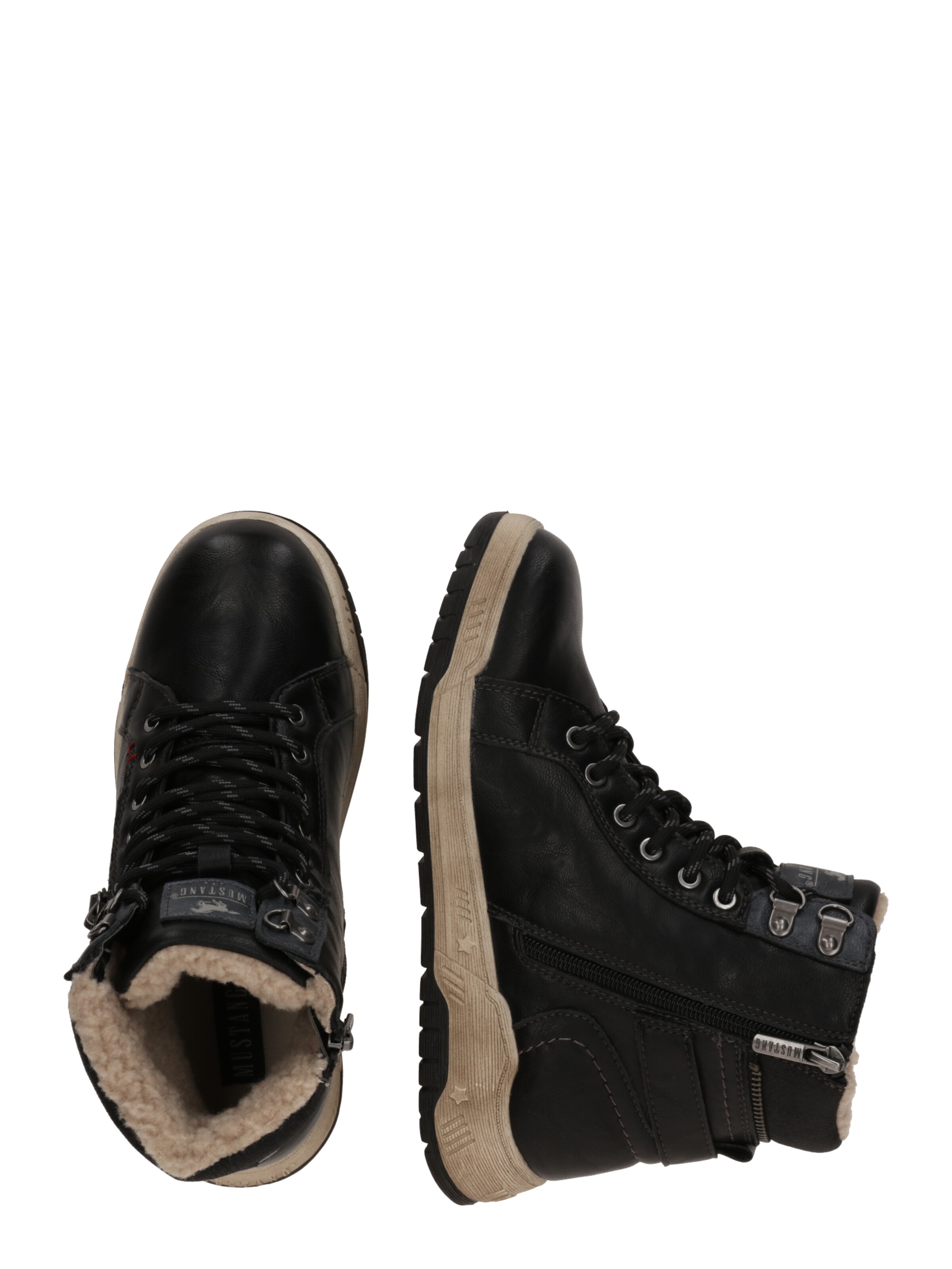 Bottines à lacets MUSTANG en noir