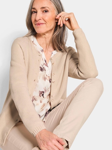 Goldner Gebreid vest in Beige