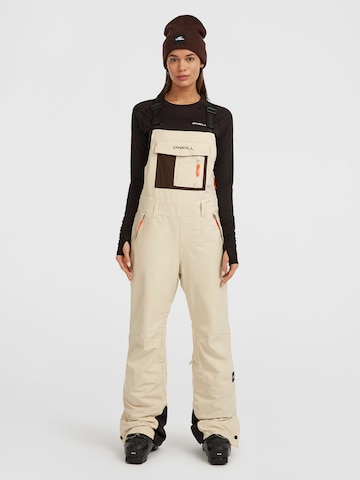 O'NEILL Regular Outdoorbroek 'FWC'Peak Bib' in Beige: voorkant