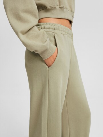 Wide leg Pantaloni di Bershka in beige