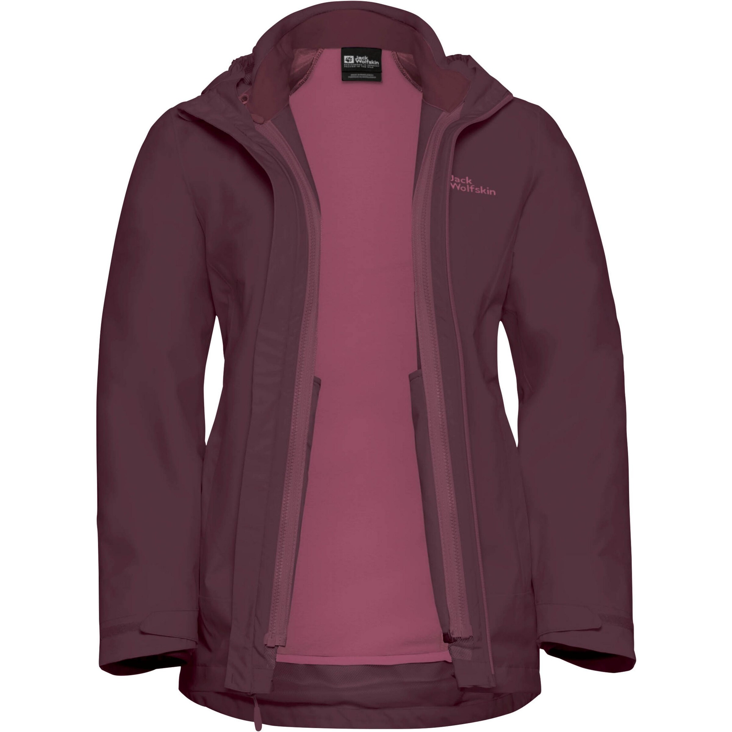 JACK WOLFSKIN Vabaajajope 'Moonrise', värv punane