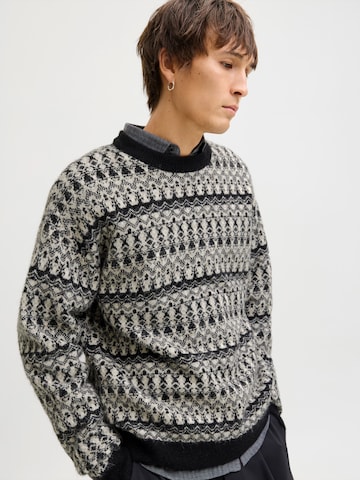 Pull-over 'JPRBLUMAX FAIRISLE' Jack & Jones Premium en noir