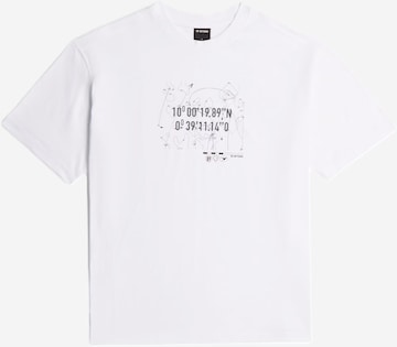 G-STAR T-Shirt - 'Coord Graphic Relaxed T-Shirt' in Weiß: Vorderseite