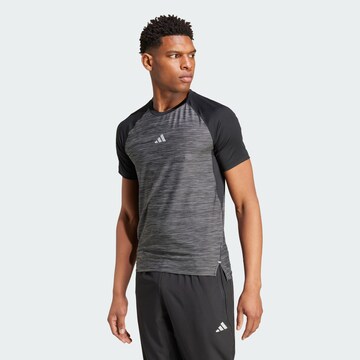 T-Shirt fonctionnel 'Gym+' ADIDAS PERFORMANCE en noir : devant
