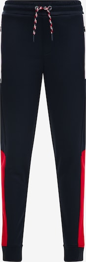Pantaloni WE Fashion di colore navy / rosso fuoco, Visualizzazione prodotti
