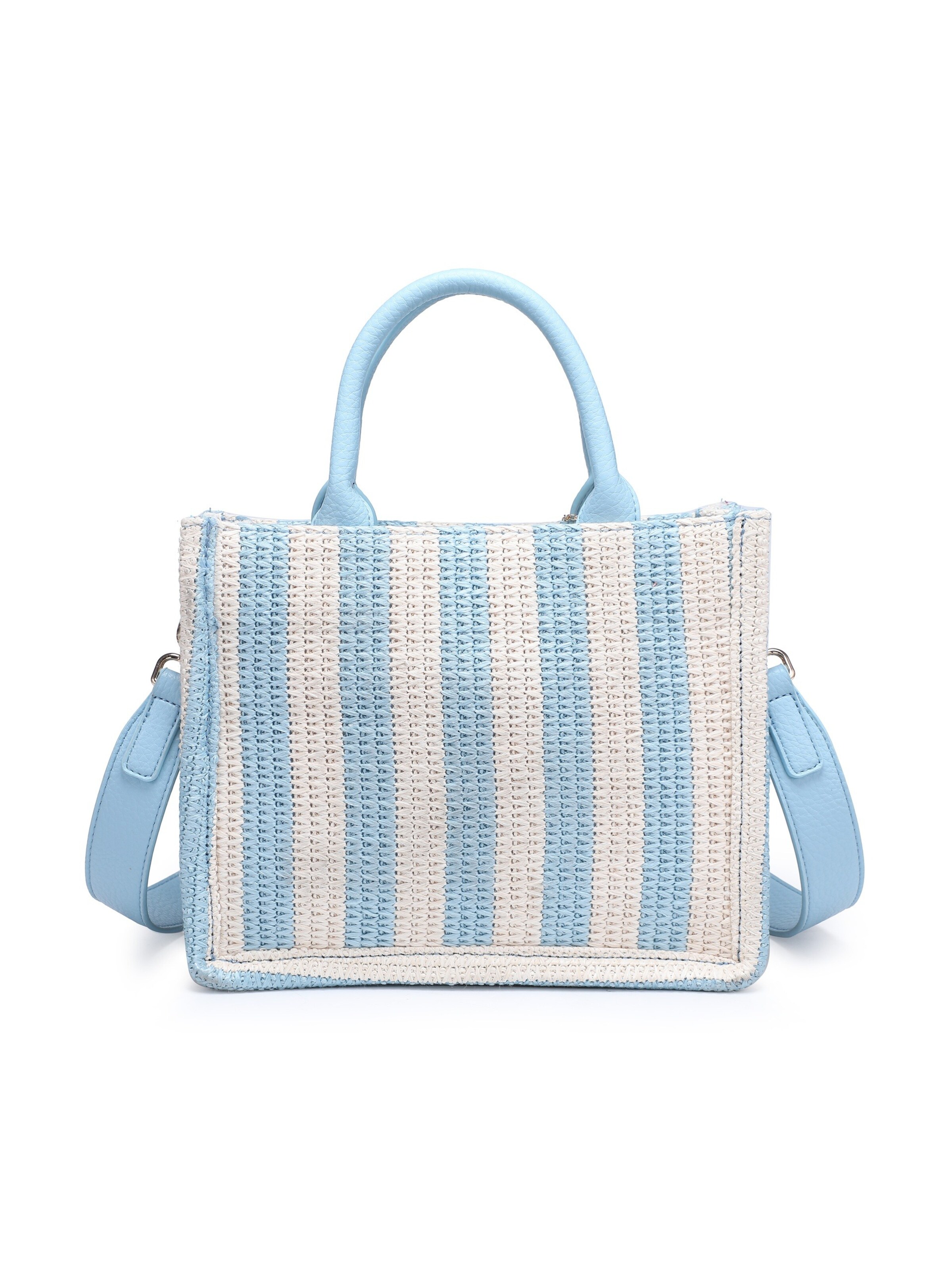 Borsa a tracolla 'Borsa a Tracolla Eliara Donna - Tessuto Intrecciato Rafia e' di Kassandra in blu