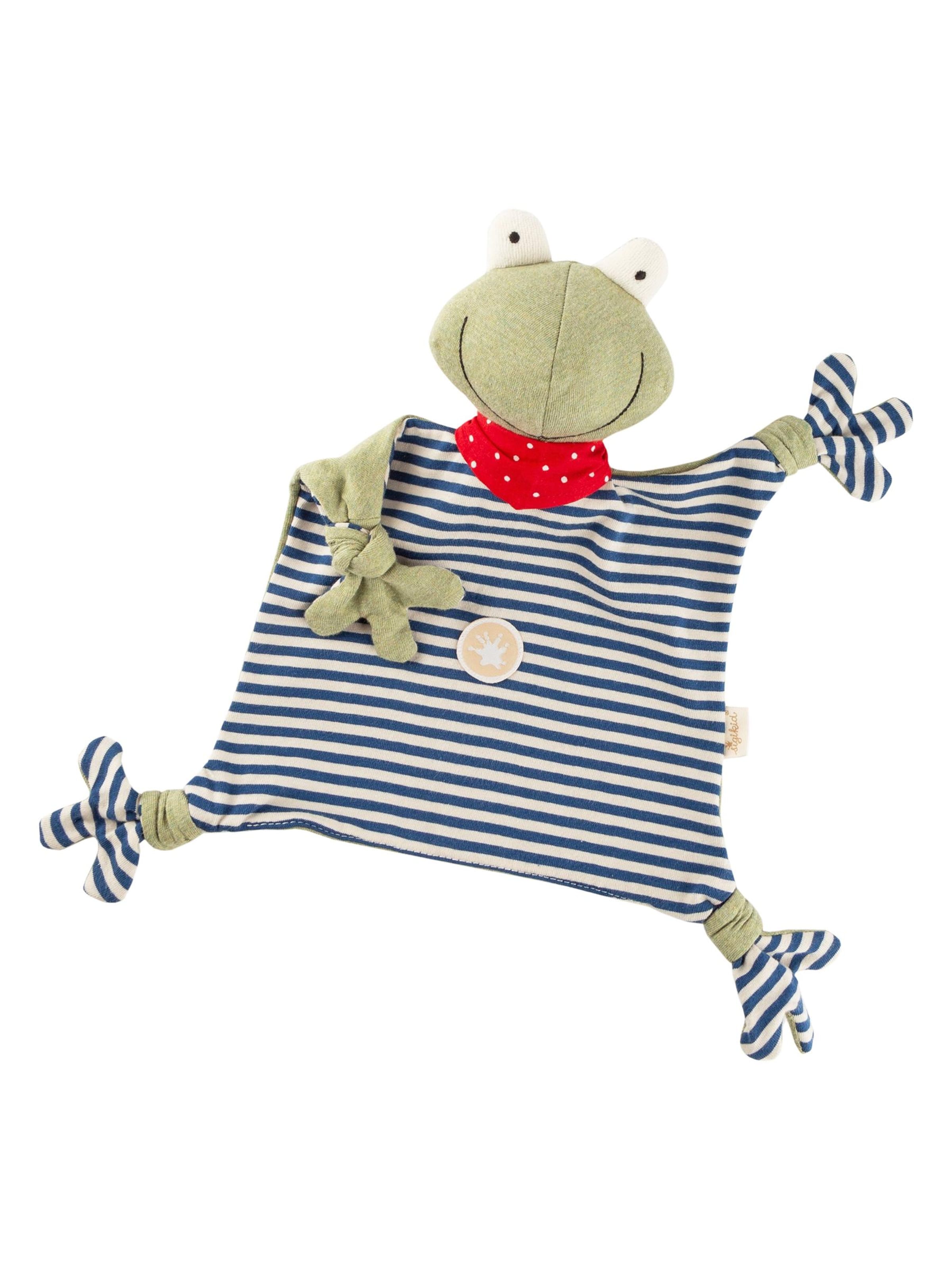 SIGIKID Stuffed animals 'Schnuffeltuch Frosch Baby Geschenk' in Green: front