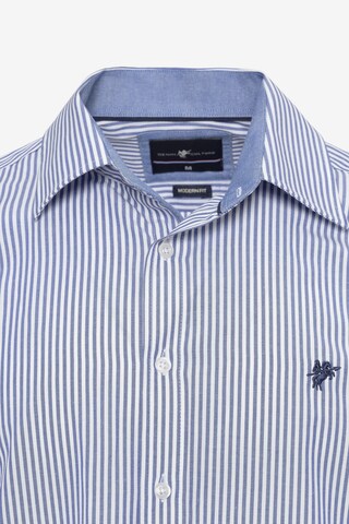 DENIM CULTURE Regular fit Button Up Shirt 'GORDON' in Blue