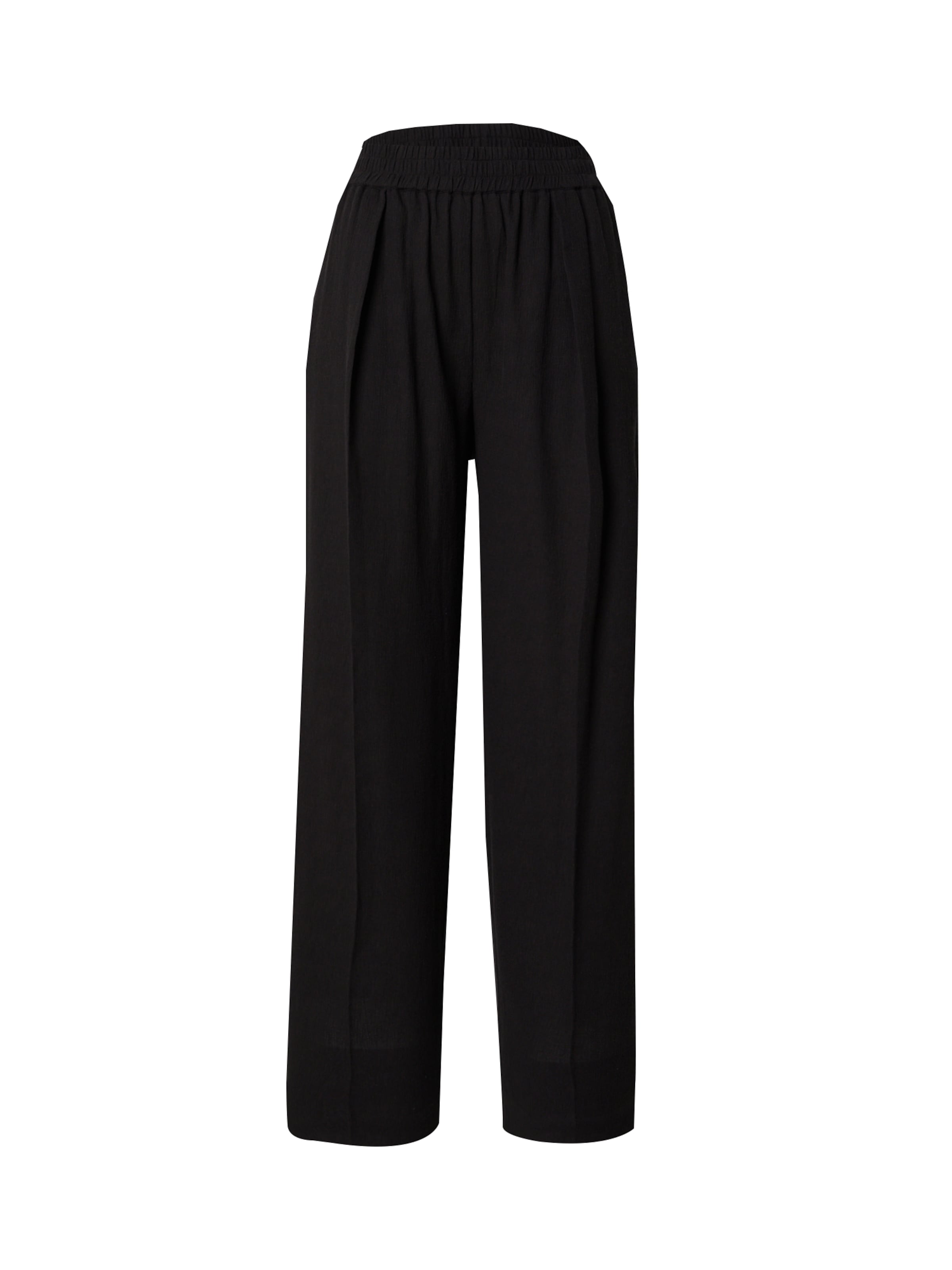 Samsøe Samsøe Wide Leg Hose 'Julias' in Schwarz: Vorderseite