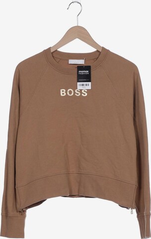 BOSS Black Sweatshirt & Zip-Up Hoodie in S in Beige: front