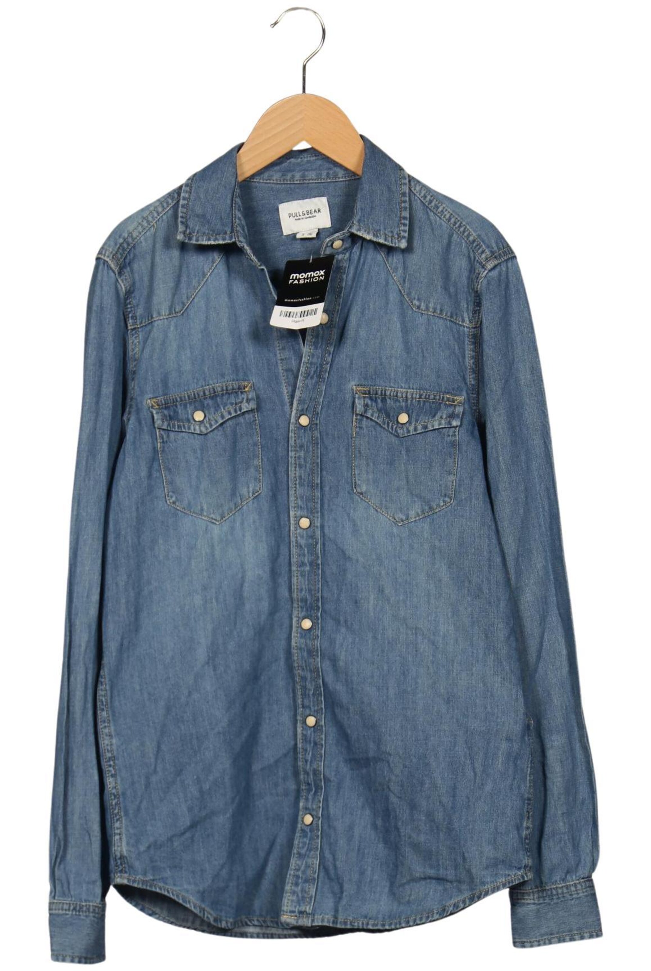 Pull&Bear Hemd S in Blau: Vorderseite