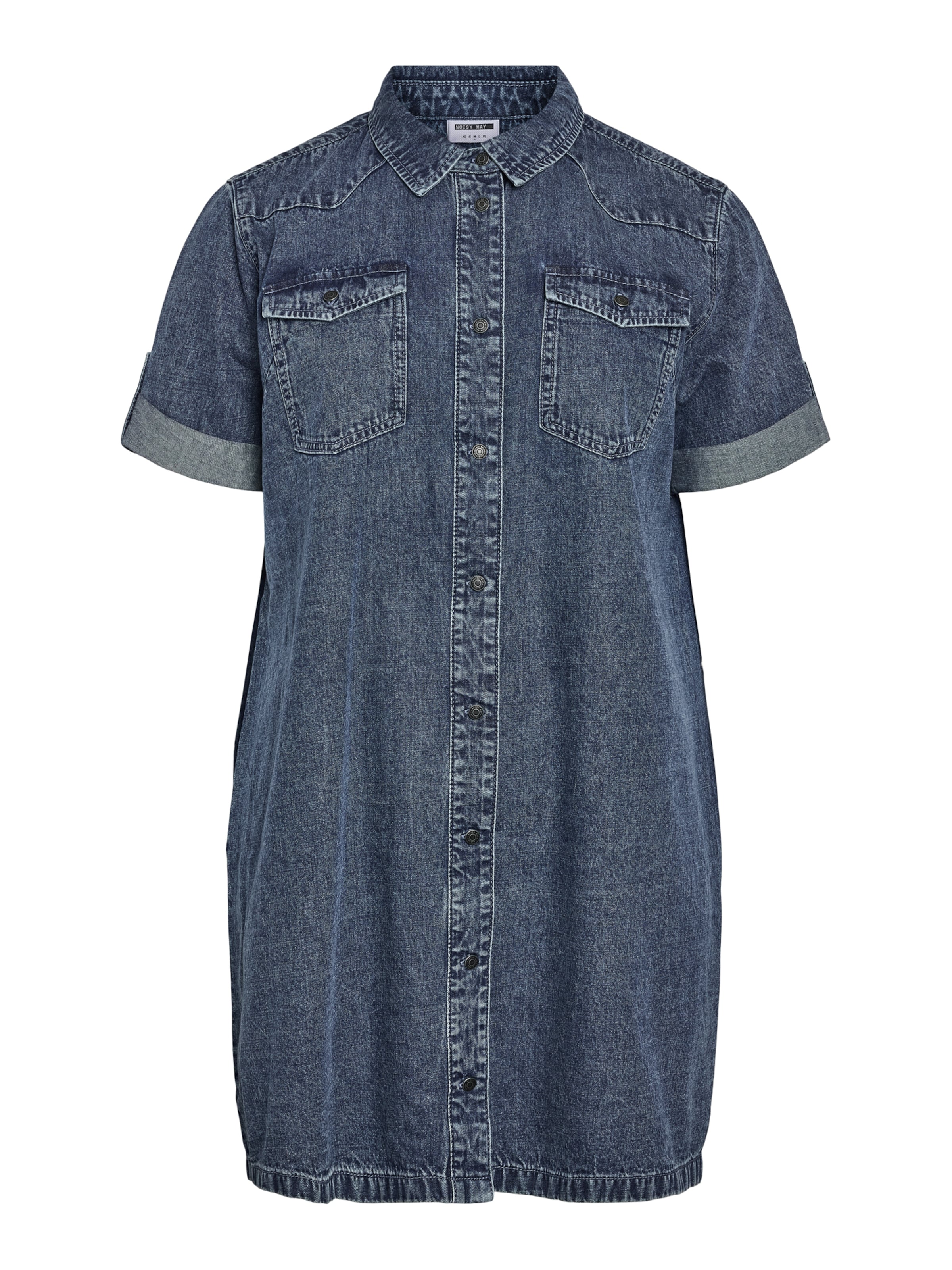Noisy May Curve Shirt Dress 'NMNEW SIGNE' in Blue: front