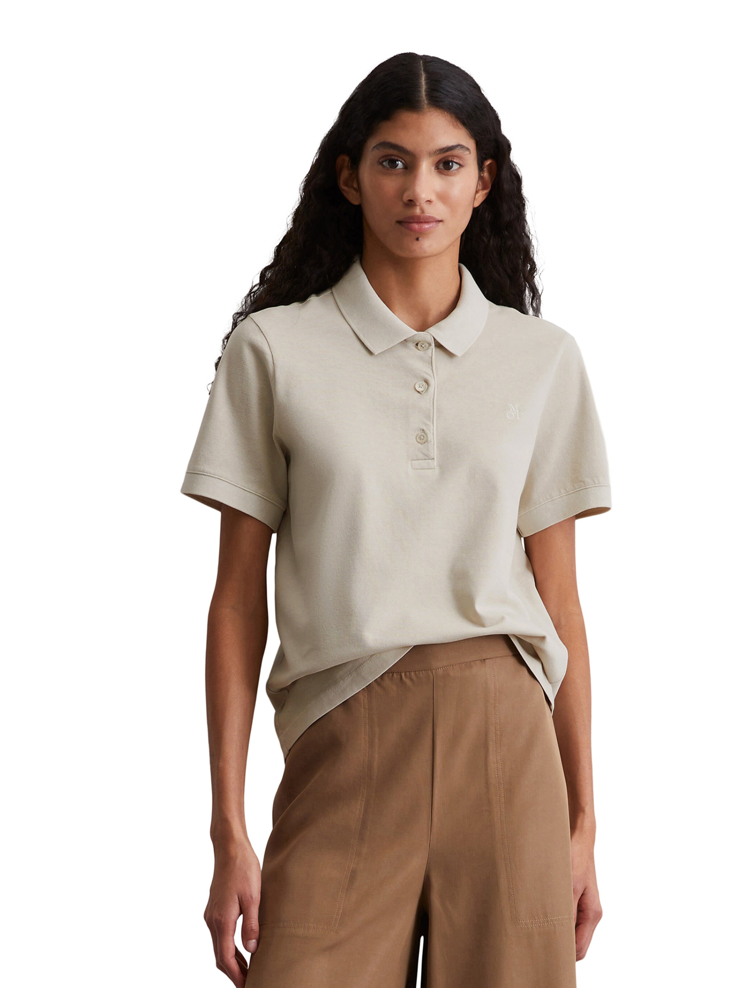 Marc O'Polo Koszulka w kolorze beżowy: przód