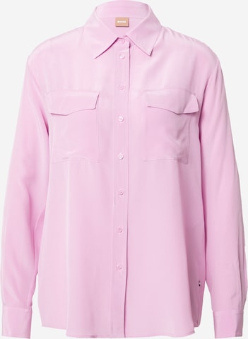 BOSS Orange Bluse 'Biventi' in Pink: predná strana