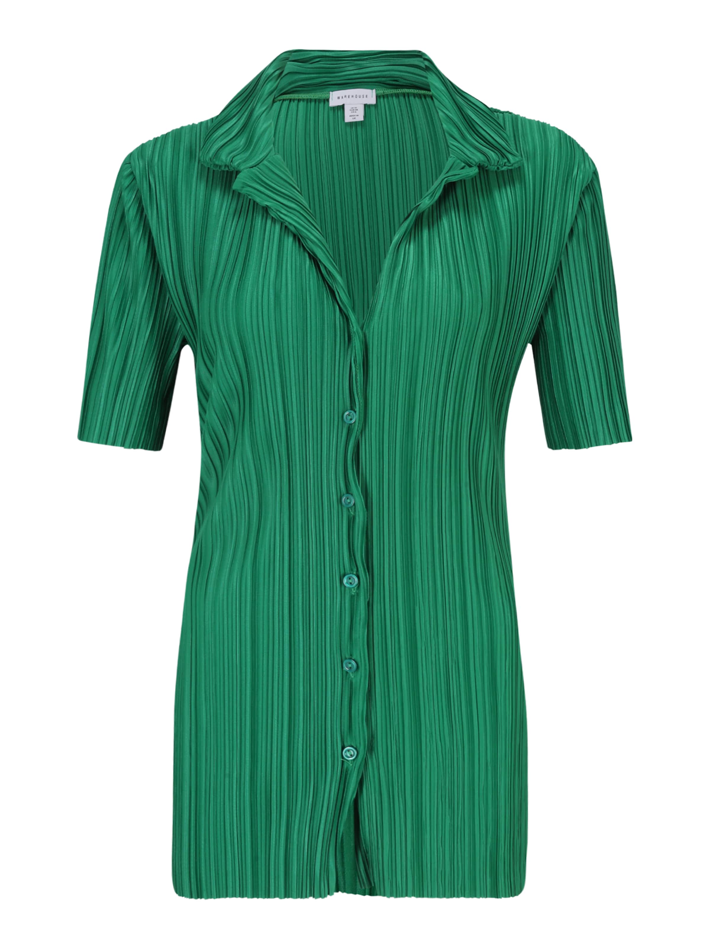 Warehouse Petite Blouse in Green: front