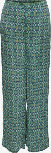 ONLY Pantalon 'Alma' en bleu / émeraude / vert clair / orange clair, Vue avec produit