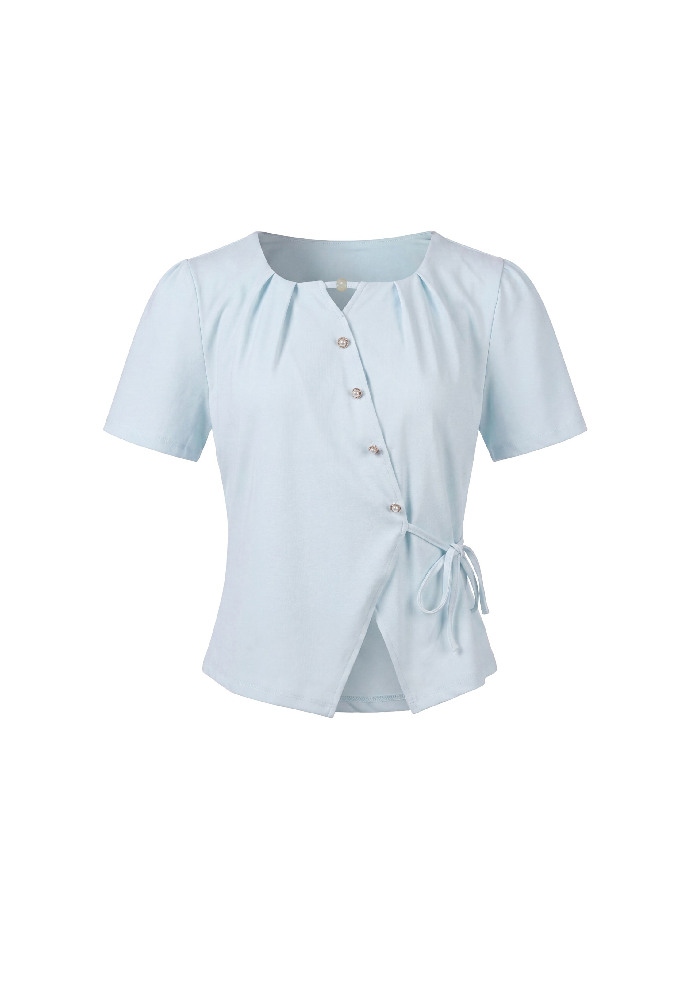 usha BLACK LABEL Blusa em S em azul claro, Vista do artigo