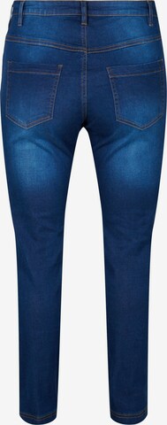 Zizzi Slimfit Jeans 'Emily' in Blauw